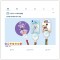 [칼라인쇄] 돋보기 3색 캐릭터볼펜