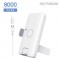 5W 무선 USB 2 포트  보조배터리 8000mAh ( C Cable + 8 Gender )